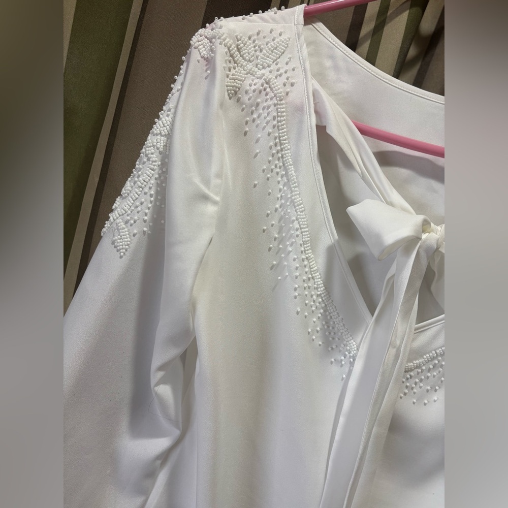 Antonio Melani beaded top with tie back - Picture 9 of 11